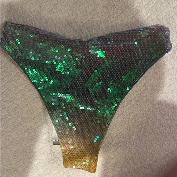 NWT Dillard’s x Dannijo shimmery bikini set size XS TOP/ S BOTTOM